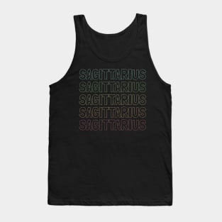 Sagittarius Zodiac Pattern Tank Top